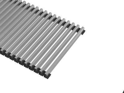 Решетка рулонная DGA-LS-120/30 алюм. серебро