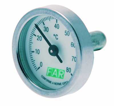 Термометр (0-120°С) 40 мм, зонд 36 мм, в шаровый кран без фиксатора