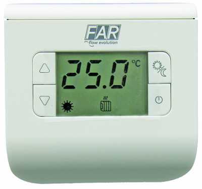 Термостат цифровой с микропроцессором для систем отопления и охлаждения